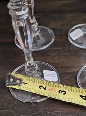 New Lenox Crimson Wine Glasses (Set of 4) 8 7/8″H Original Box