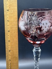 Nachtmann Traube Tall Wine Hock (1) Cranberry Red 8 1/4″ (G50)