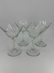 Set of 4 Libbey Stemware Embassy Cocktail Martini Glasses 5.25″ Barware MINT