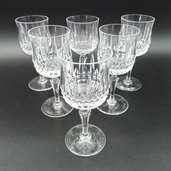 SÈVRES – 6 Red Wine Glasses In Crystal Model SAVANNAH