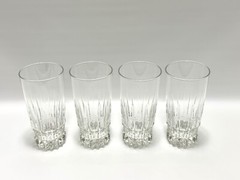 Cristal D’Arques-Durand Villeneuve Crystal Tumblers Coolers 6 3/8″ Set of 4