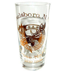 Paulsboro New Jersey Moose No 607 PAP 1939 1969 Bar Tumbler Glasses Gold Vintage