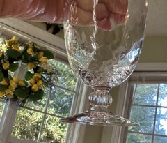 Fostoria Clear (Dimple Optic) Iced Tea Glass 5 3/4”