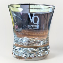 RARE Vintage ~ Etched VO IMPORTED FROM CANADA Tumbler Glass ~ NEW Old Stock
