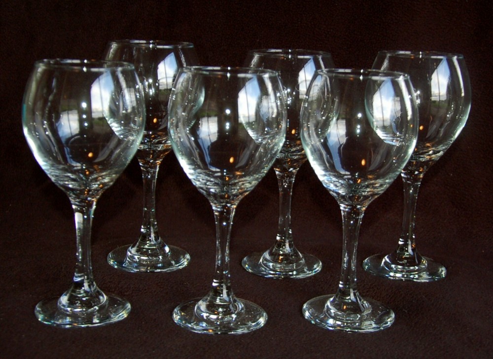 Set of 6 ~ Libbey Glass Company PERCEPTION Red Wine Glass ~ 13.5 oz ~ NEW