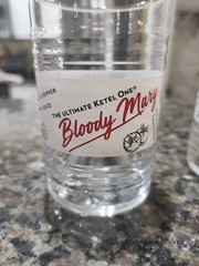Pair Of Ketel One 16 oz Vodka Glasses With Bloody Mary Recipe