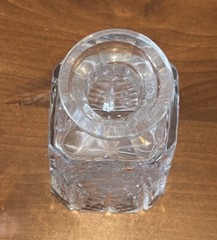 Gorgeous MCM Graduated Square Deep Cut Crystal Decanter & Stopper 9.5” Heavy