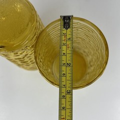 VTG Anchor Hocking Soreno Amber Gold 12oz Glasses 2 Piece Set 5″ Juice Water