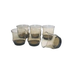 Libbey 9oz On The Rocks Glasses Set Of 6 Retro Apollo 1975 Barware