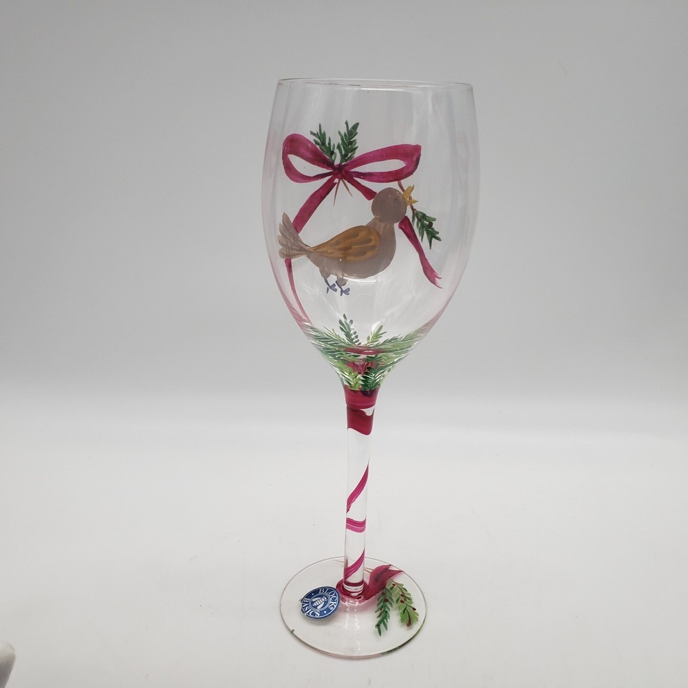 Block Basics The Twelve Days of Christmas Wine Glass – Four Calling Birds