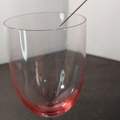 RARE Fostoria SILHOUETTE PINK 2Pc Set Imperfect Elegant Glass 7″ Wine Stems