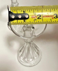Atq Cordial Glasses 3 Flint Deceptive Clear Pressed Georgian Style UV Glow