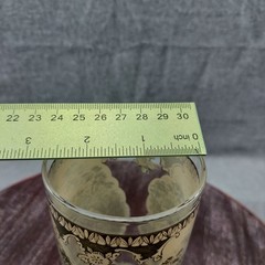 Friendly Village Vintage Scenic Winter Landscape Glass Tumbler Set Of 4