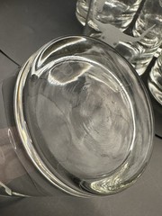 Long Horn Bull Etched Low Ball Whiskey Glasses set of 7. Excellent!!