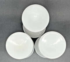 3 Milk Glass Grape Design Water /Ice Tea Footed Tumbler 12oz 5.75″ Vintage