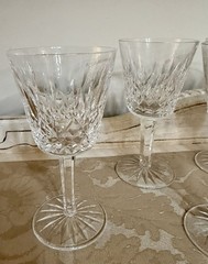 Set of 11~ Waterford «LISMORE Crystal ~ White Wine Glasses ~ 5 1/2» Tall