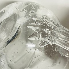 Bubbled Glass Hand Blown Punch Cup 3” Tall Unmarked