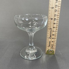 Libbey Embassy Champagne Tall Sherbet Glasses 4 1/4″ Set Of 4 Clear Multiple