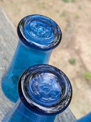 Royal Leerdam Williamsburg CW5T Blenko Glass Turquoise Drinking Glasses (5) Rare
