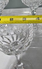 Vintage Set of 4 MIKASA BUCKINGHAM CLEAR CUT CRYSTAL 7″ Glass Goblets 3591171