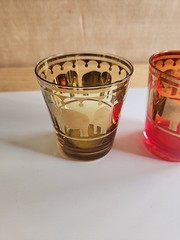 2 Small Vintage Elephant 3″ Shot Glasses/Candle Votive