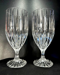 Mikasa Park Lane Lead Crystal Wine or Iced Beverage Glasses ~ 6 3/8 x 3″