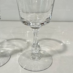 Andover Fostoria Set of 2 Water Goblets Gold Trim 6.75″
