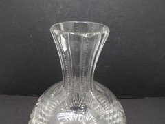 American Brilliant Cut Glass ABP Diamond & Fan Wine Open Carafe