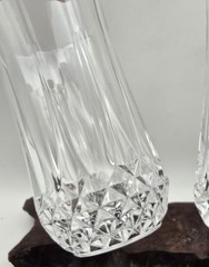 Cristal D’Arques Durand Crystal Longchamp Pattern Flat Tumbler Set 2