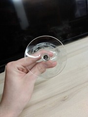 Colony Glass Clear Grey Cut Tall Sherbet Champage.