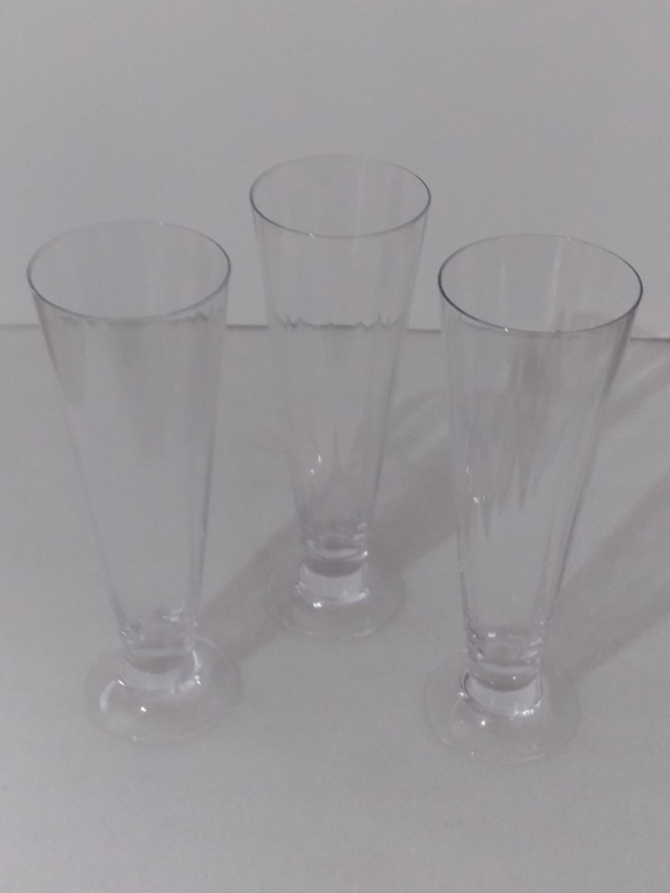 Marquis by Waterford Vintage Crystal Pilsner Beer Glasses 9.5″H Set of 3