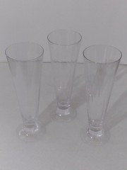 Marquis by Waterford Vintage Crystal Pilsner Beer Glasses 9.5″H Set of 3