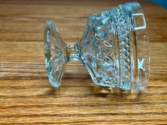 Set of 4 Vintage Pressed Glass Wexford Pattern Champagne coupe/ Sherbet by Anch