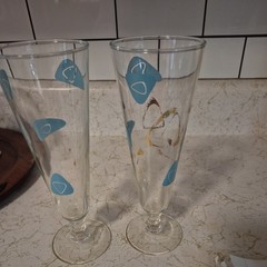 1950s Federal Glass Pilsner Mid Century Modern Barware Glasses – Set Of 2