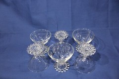 Vintage Anchor Hocking Clear «Boopie» Champagne/ Sherbet Glass – Set of 6