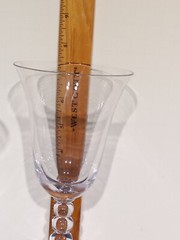 Vintage Imperial Candlewick Water Glasses 4 Ball Stem 7.5 inches set of 2