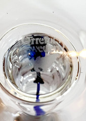 NWT Set of 4 Orrefors “INTERMEZZO” Blue Claret Wine Glasses Crystal 8.75” Sweden