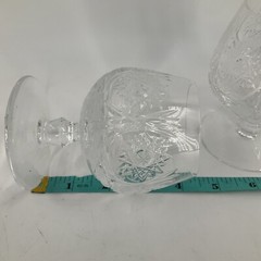 Brandy Cognac Snifter Echt Bleikristall Handgeschliffen Germany 3.25 Etch Set 3