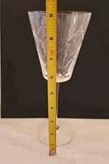 Martha Stewart Wedgwood TRELLIS Crystal Goblet Glass 8 oz. Made in Germany New