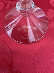 NIB FLAWLESS Glass BACCARAT France Two VEGA Crystal FORTISSIMO RHINE WINE GOBLET