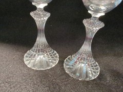 2 Mikasa The Ritz Champagne Flutes Crystal Wine Glasses Clear Very Nice