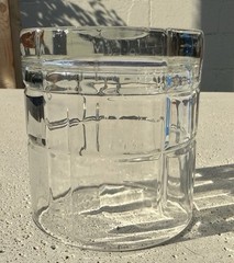 1 Single ANCHOR HOCKING Old Fashioned Tartan Clear Glass Highball Tumbler Rocks