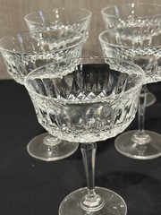 Six (6) Anchor Hocking Legacy 5-5/8″ Tall Champagne Glasses