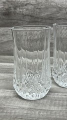 Set 4 Cristal D Arques Longchamp HighBall Tumblers Crystal Glasses 5 3/8″ Tall