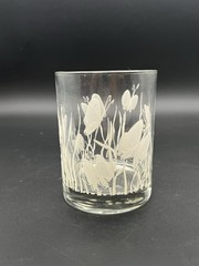 Georges Briard Butterfly Rocks Cocktail Glass Textured Single Vintage 4”