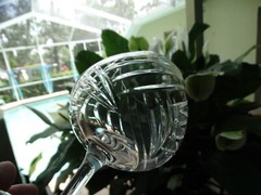 Rogaska Clear Crystal Chelsea Cut 5 5/8th» Brandy Glass Very Good Used Cond.
