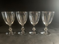 Tiffin Petite Water Goblets – 6 1/2″ Tall. Set Of 4 – See Description
