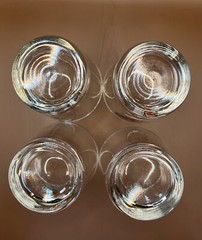 4 Vintage Gay Nineties 1890 Transportation Glasses~Bareware~Whiskey~Manhattan