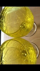 Sigma Secla Yellow Cabbage,20oz Goblet 6125808,Margarita Glass,Lot Of 3pcs.