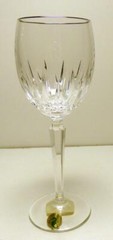 NEW WATERFORD CRYSTAL WYNNEWOOD PLATINUM WINE GOBLET M104132 GERMANY SZ-8 1/2″ h
